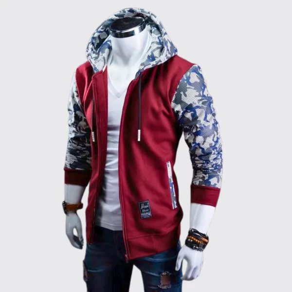 AyE Polera Camuflada Guinda