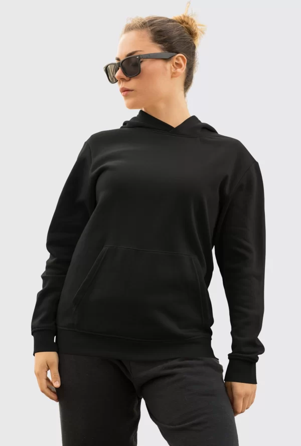 AyE polera negra de franela premium