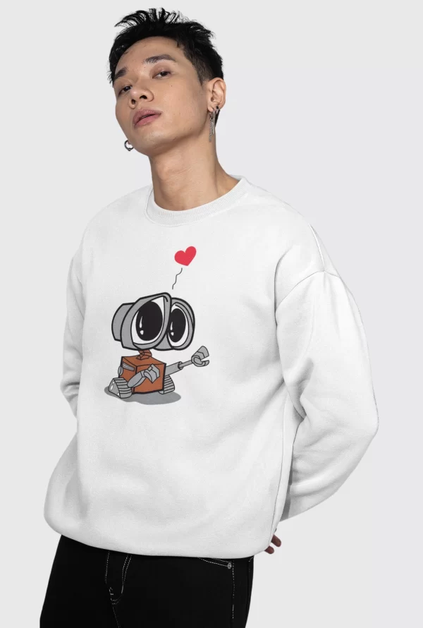 Sweater Blanco Personalizado Unisex – DTF A4 – AyE Boutique Perú