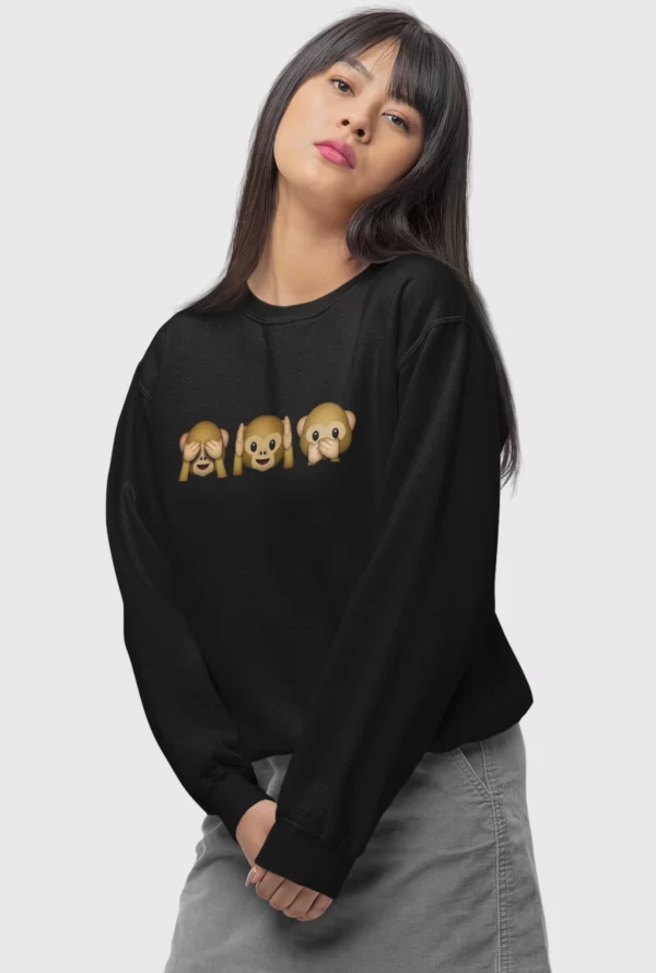 Sweater Negro Personalizado Unisex – DTF A4 – AyE Boutique Perú