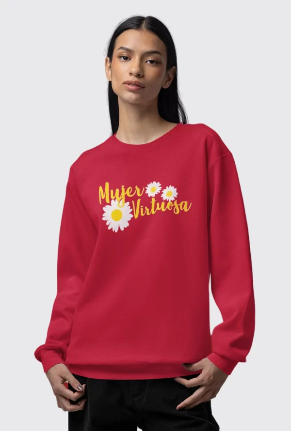 Sweater Rojo Personalizado Unisex – DTF A4 – AyE Boutique Perú