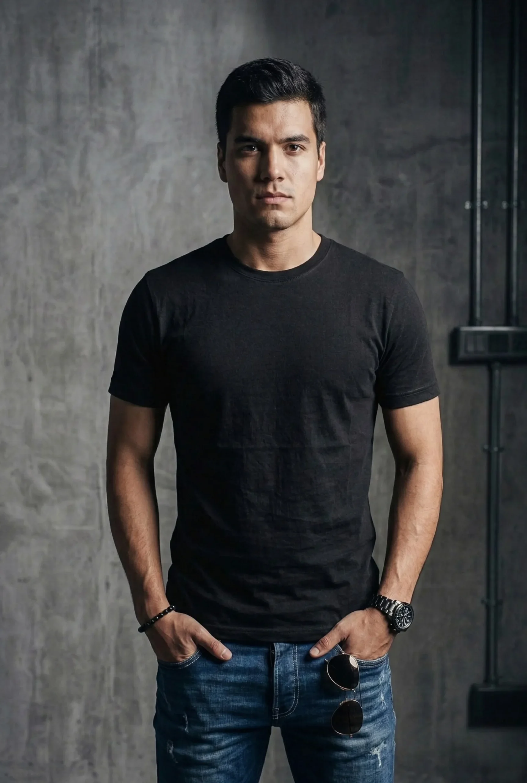 Polo Negro Hombre - Algodón Pima Premium - AyE Boutique Polo Negro Hombre - Algodón Pima Premium - AyE Boutique