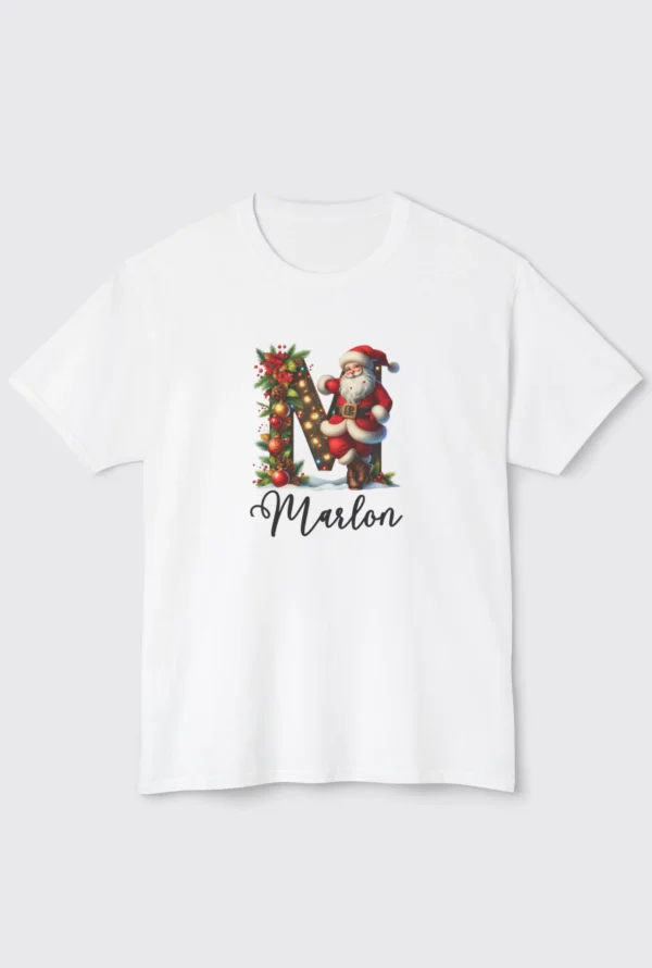 Polo Navideño Inicial Personalizada Algodón Pima | AyE