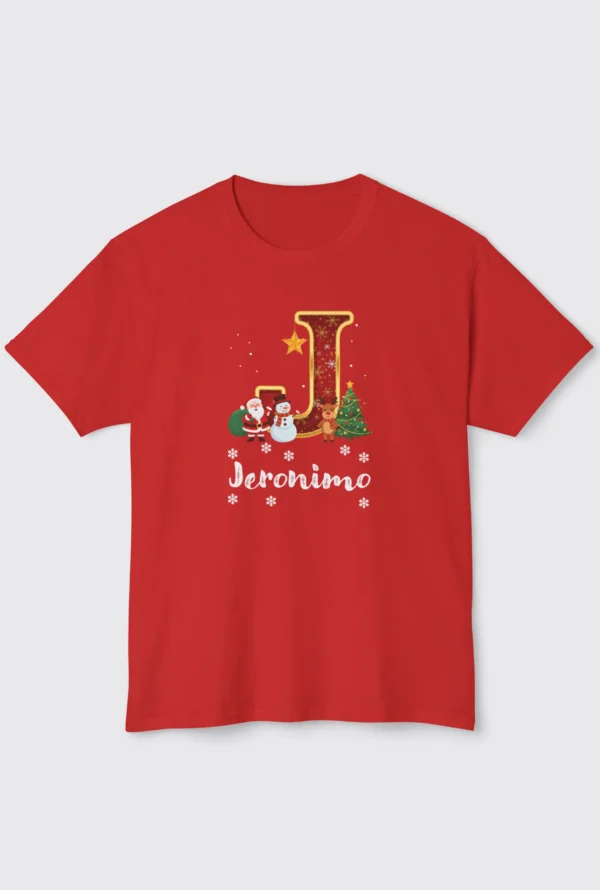 Polo Navideño Inicial Personalizada Algodón Pima | AyE